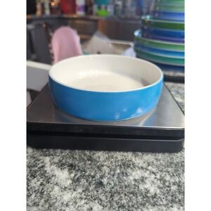 Vintage Block Chromatics Modernist Geometric Blue Salad Bowl Germany